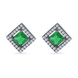 Square Stud Earrings