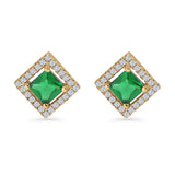 Square Stud Earrings