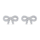 Ribbon Knot Stud Earrings