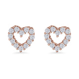 Heart Stud Earrings