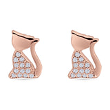 Cat Stud Earrings