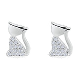 Cat Stud Earrings