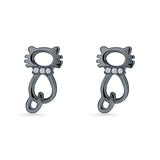 Cat Stud Earrings