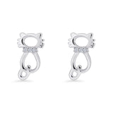 Cat Stud Earrings