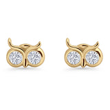 Owl Eye Stud Earrings