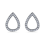 Teardrop Stud Earrings