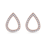 Teardrop Stud Earrings