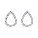Teardrop Stud Earrings