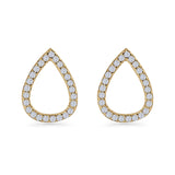 Teardrop Stud Earrings
