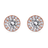 Round Stud Earrings
