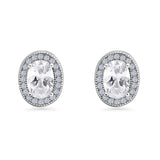 Oval Stud Earrings