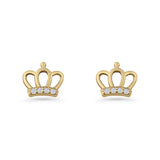 Princess Crown Stud Earring