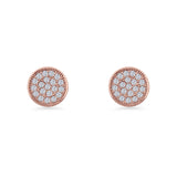 Round Stud Earrings