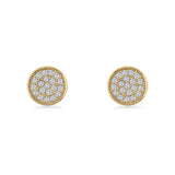 Round Stud Earrings