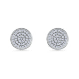 Round Stud Earrings