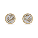 Round Stud Earrings