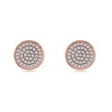 Round Stud Earrings