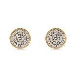 Round Stud Earrings