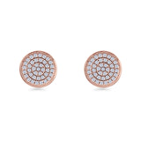 Round Stud Earrings
