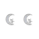 Star & Moon Stud Earrings