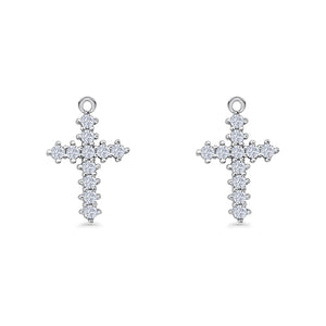 Cross Fishhook Earring