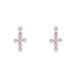 Cross Drop Earrings
