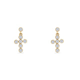 Cross Drop Earrings