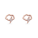 Cloud Stud Earrings
