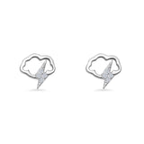 Cloud Stud Earrings