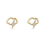 Cloud Stud Earrings