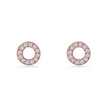 Circle Stud Earrings