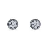 Round Stud Earrings