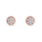 Round Stud Earrings
