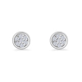 Round Stud Earrings