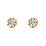 Round Stud Earrings