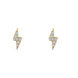 Thunderbolt Stud Earrings
