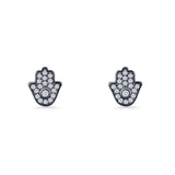 Hamsa Hand Stud Earrings