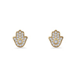 Hamsa Hand Stud Earrings