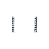 Line Bar Stud Earrings
