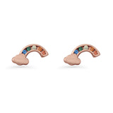 Rainbow Cloud Stud Earring
