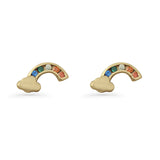 Rainbow Cloud Stud Earring