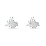 Dove Stud Earring