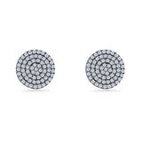 Round Stud Earrings
