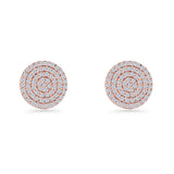 Round Stud Earrings