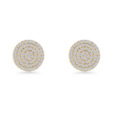 Round Stud Earrings