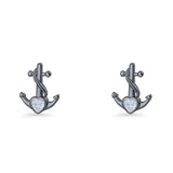 Anchor Stud Earrings