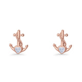 Anchor Stud Earrings