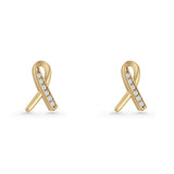 Ribbon Stud Earring