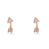 Curved Arrow Stud Earrings