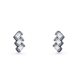 Zig Zag Trio Stud Earrings